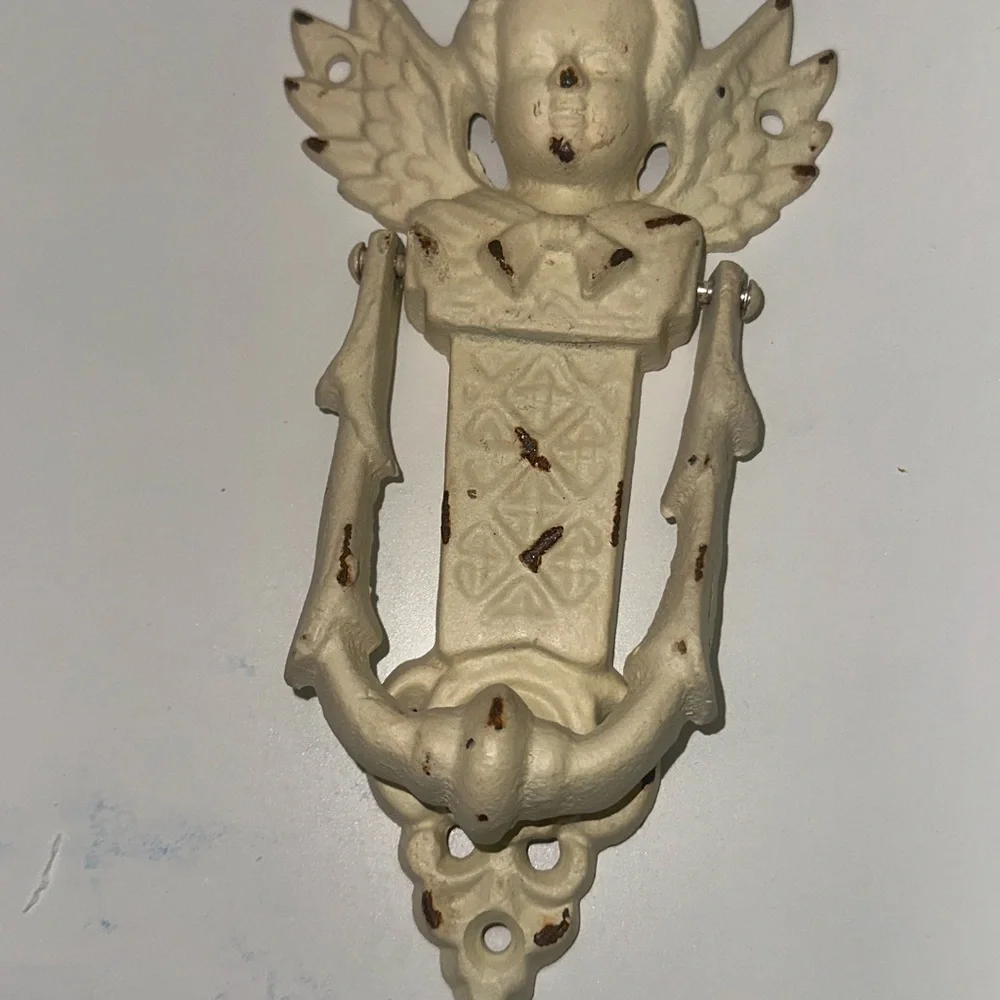 Vintage Cream Angel Door Knocker